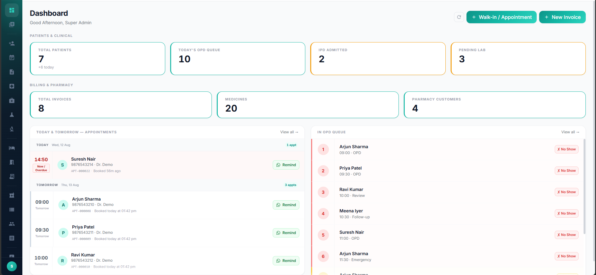 Live Owner Dashboard