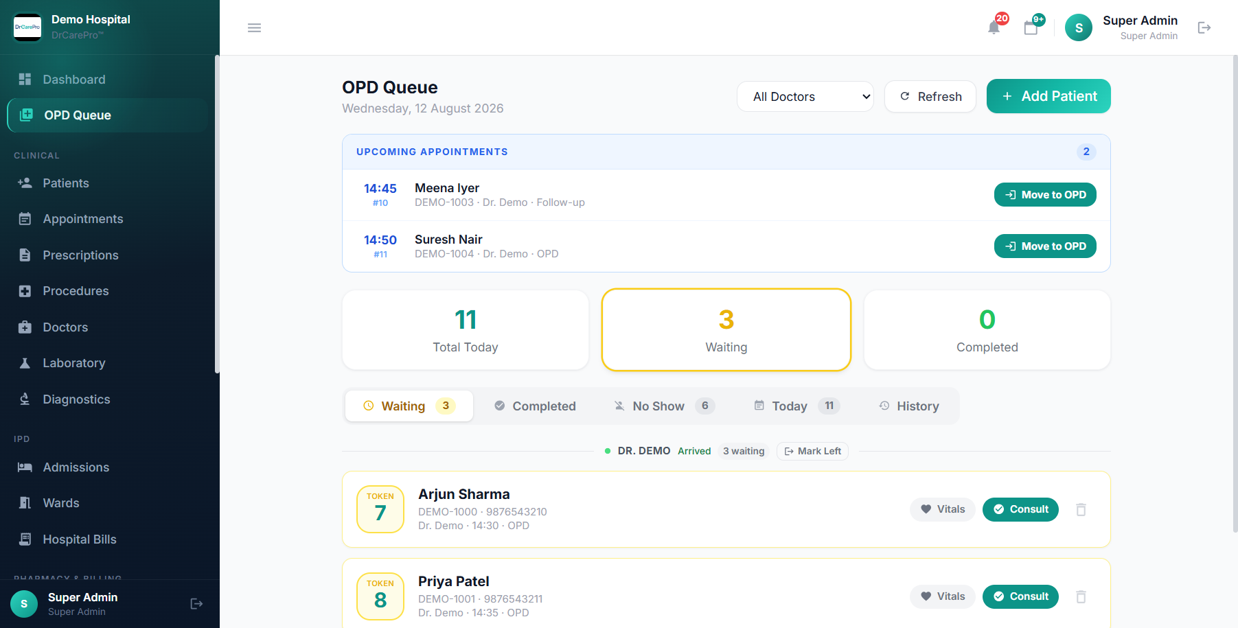 OPD Queue Management